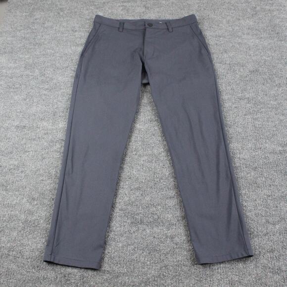 Rhone Pants Mens 31 Commuter Skinny Gray Performance Stretch Travel Chino - Picture 1 of 11